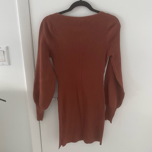 Auburn Square Neck Sweater Dress - Picture 3 of 4